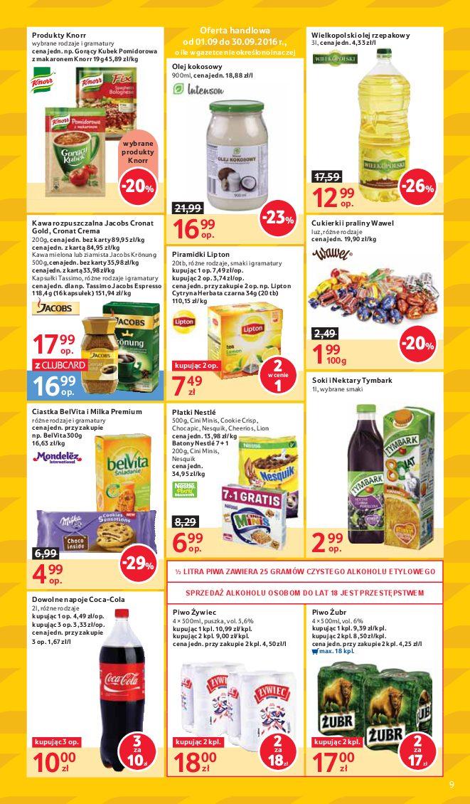 Gazetka promocyjna Tesco do 21/09/2016 str.9