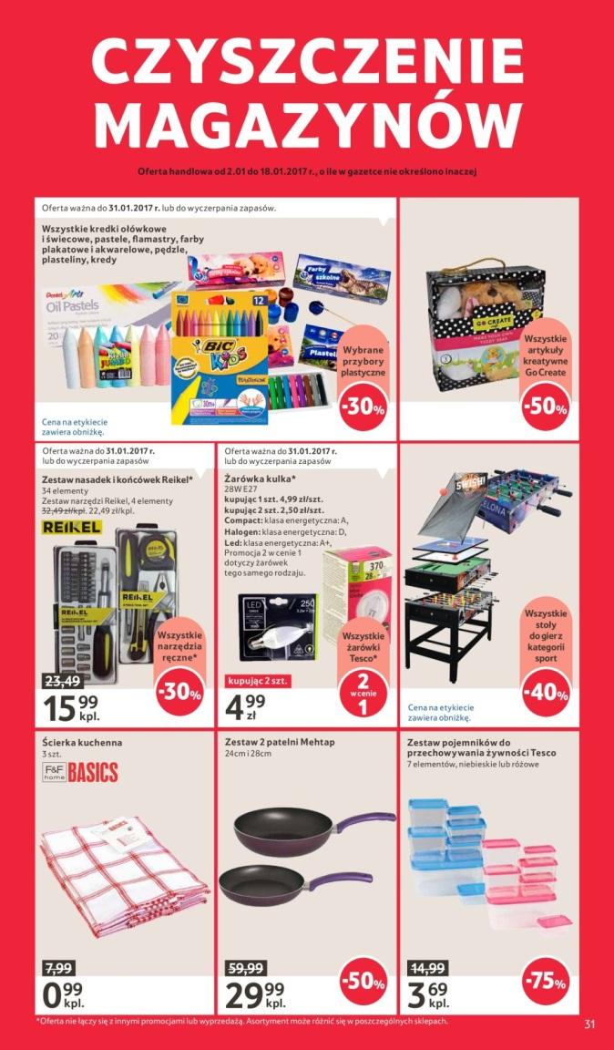 Gazetka promocyjna Tesco do 11/01/2017 str.31