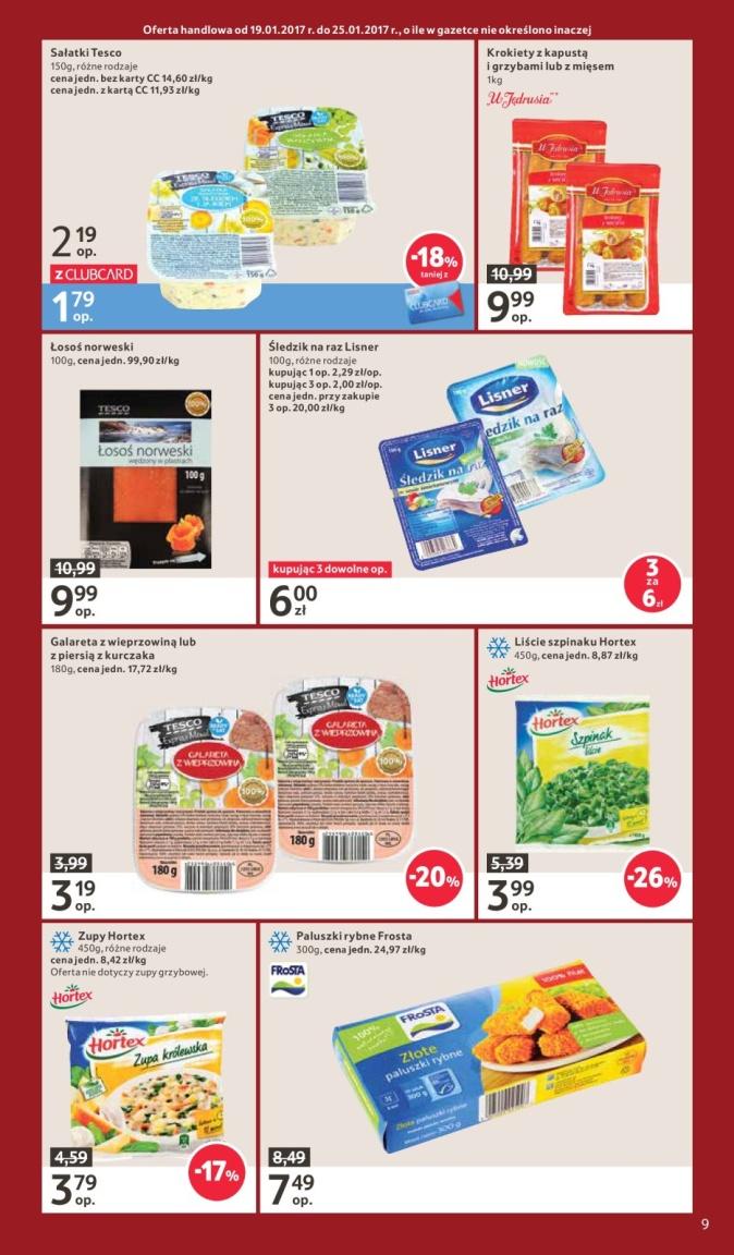 Gazetka promocyjna Tesco do 25/01/2017 str.9