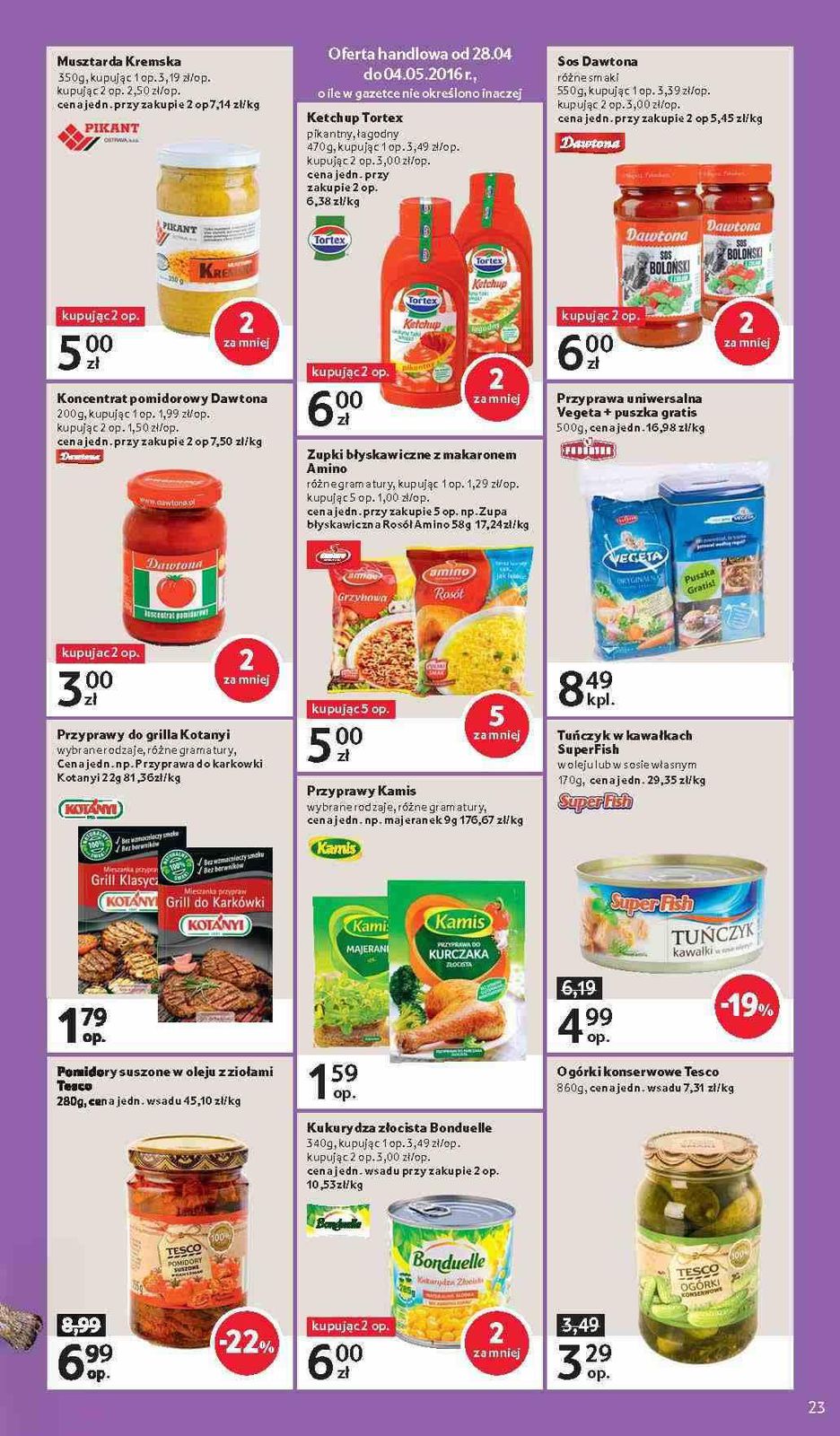 Gazetka promocyjna Tesco do 04/05/2016 str.23