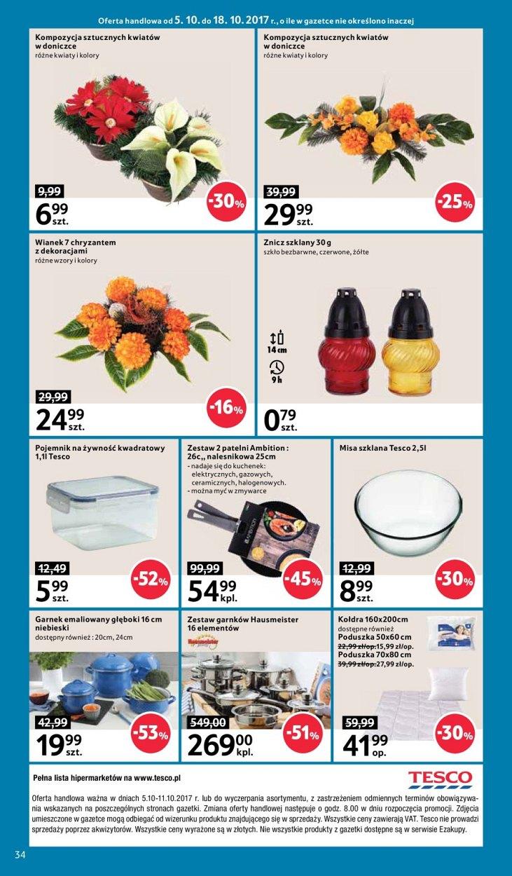 Gazetka promocyjna Tesco do 11/10/2017 str.34