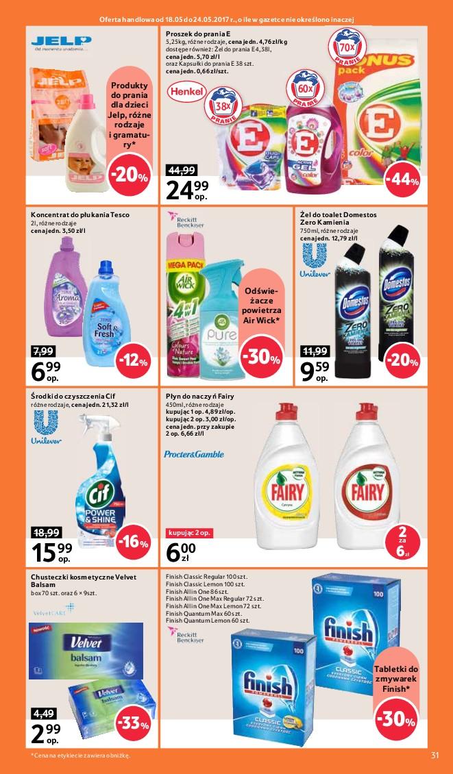 Gazetka promocyjna Tesco do 24/05/2017 str.31