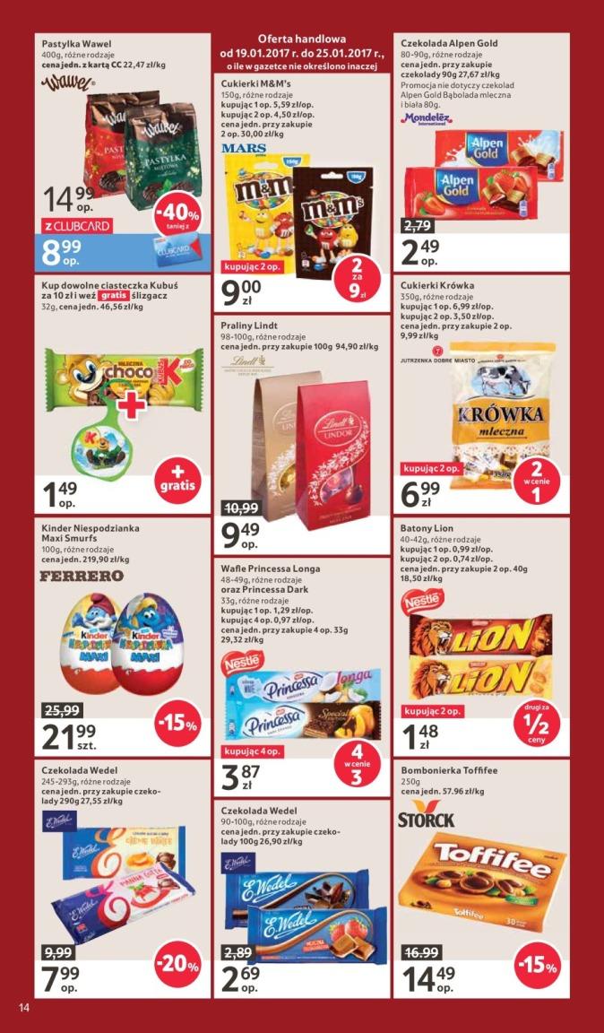 Gazetka promocyjna Tesco do 25/01/2017 str.14