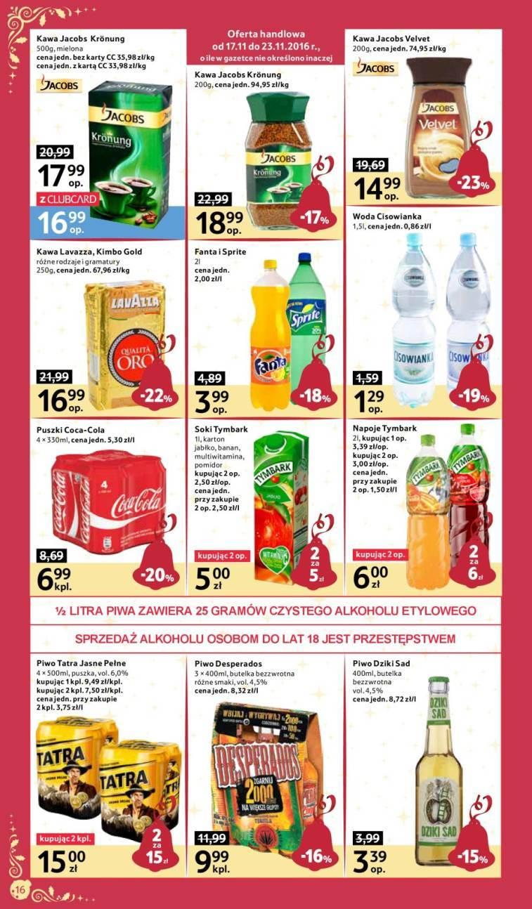 Gazetka promocyjna Tesco do 23/11/2016 str.16