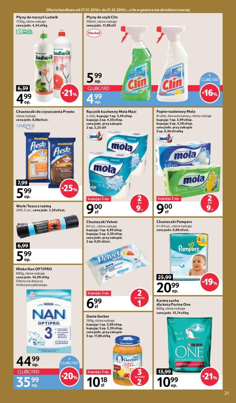 Gazetka promocyjna Tesco do 31/12/2016 str.21