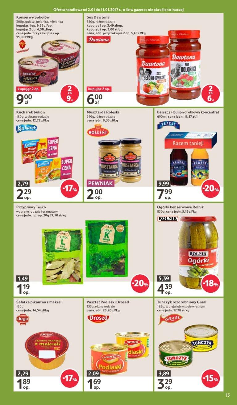 Gazetka promocyjna Tesco do 11/01/2017 str.15