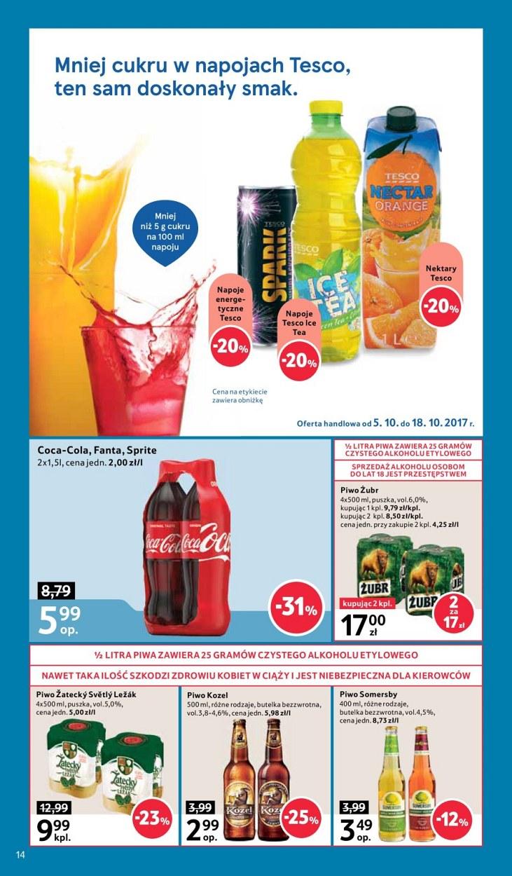 Gazetka promocyjna Tesco do 11/10/2017 str.14