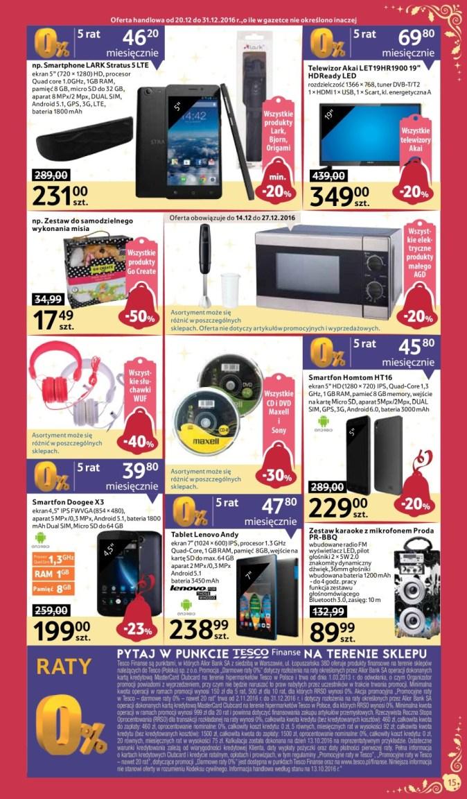 Gazetka promocyjna Tesco do 24/12/2016 str.15