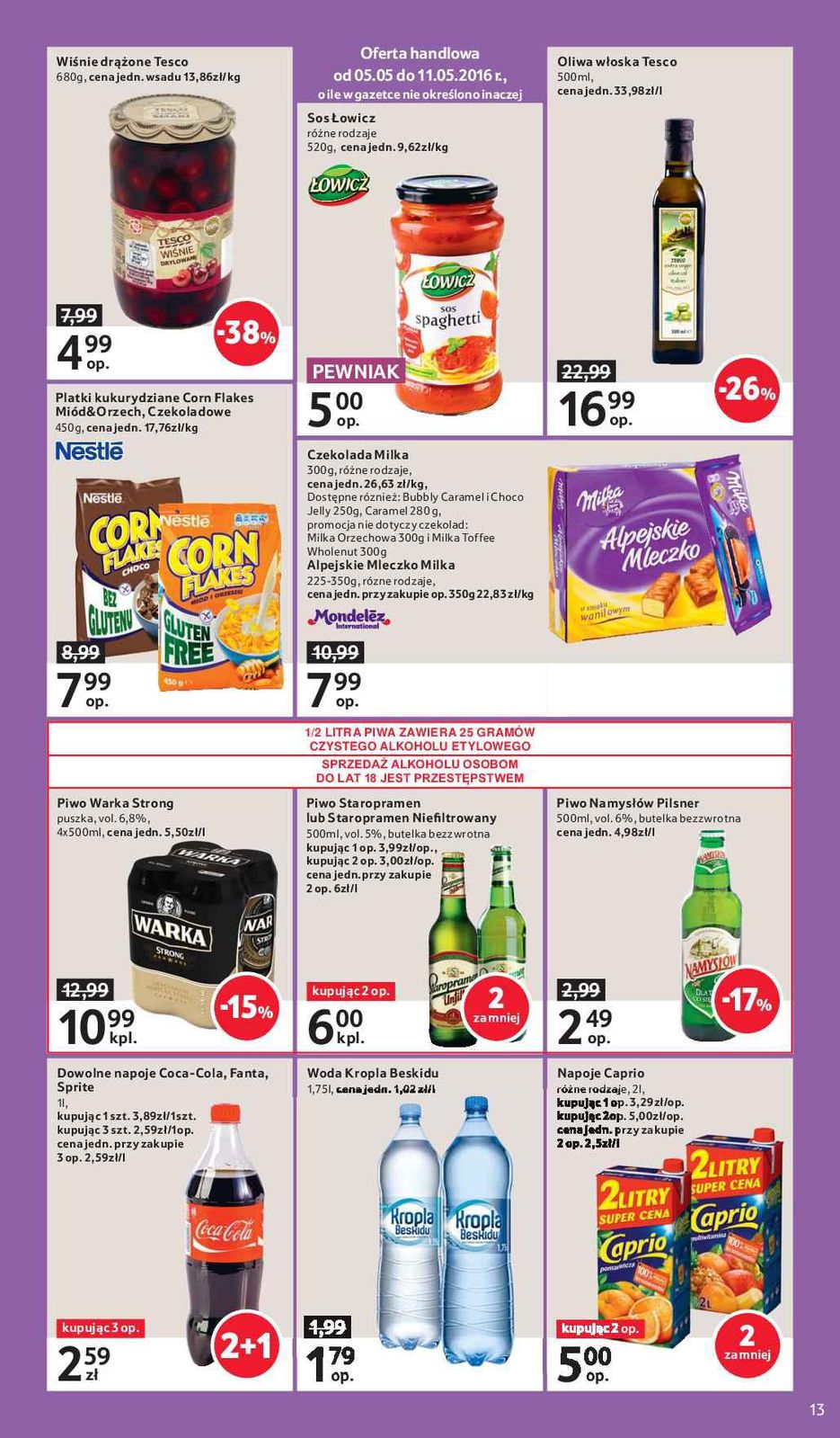 Gazetka promocyjna Tesco do 11/05/2016 str.13