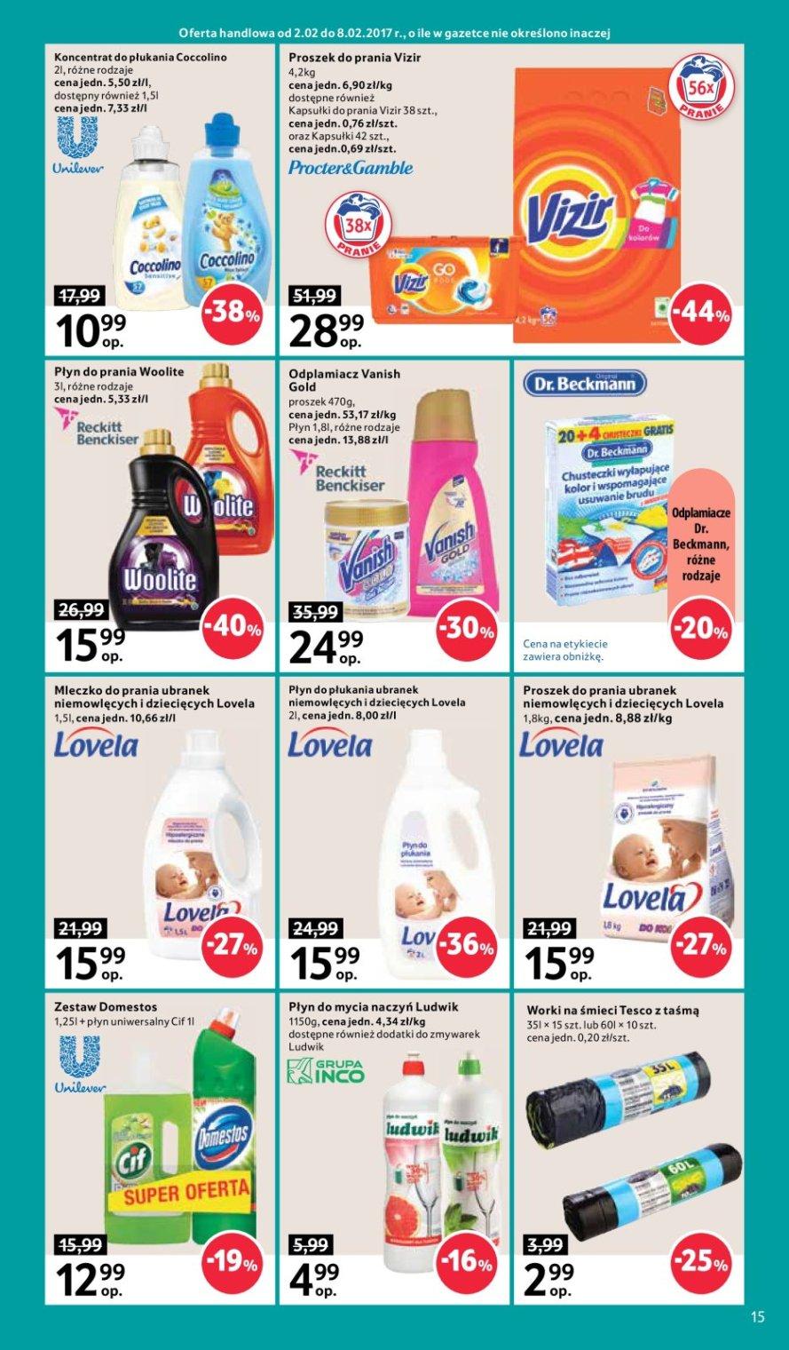 Gazetka promocyjna Tesco do 08/02/2017 str.15