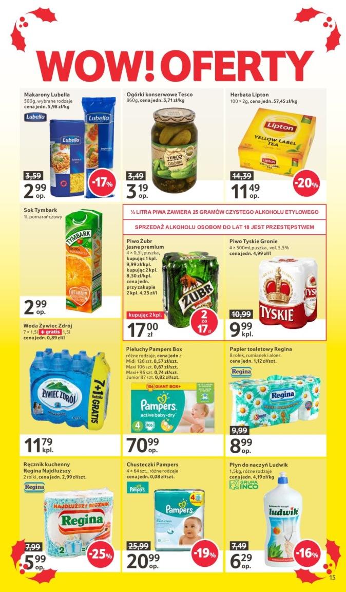 Gazetka promocyjna Tesco do 11/01/2017 str.15