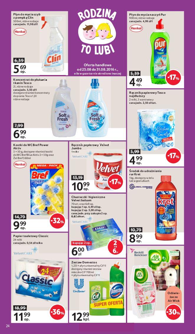 Gazetka promocyjna Tesco do 31/08/2016 str.24