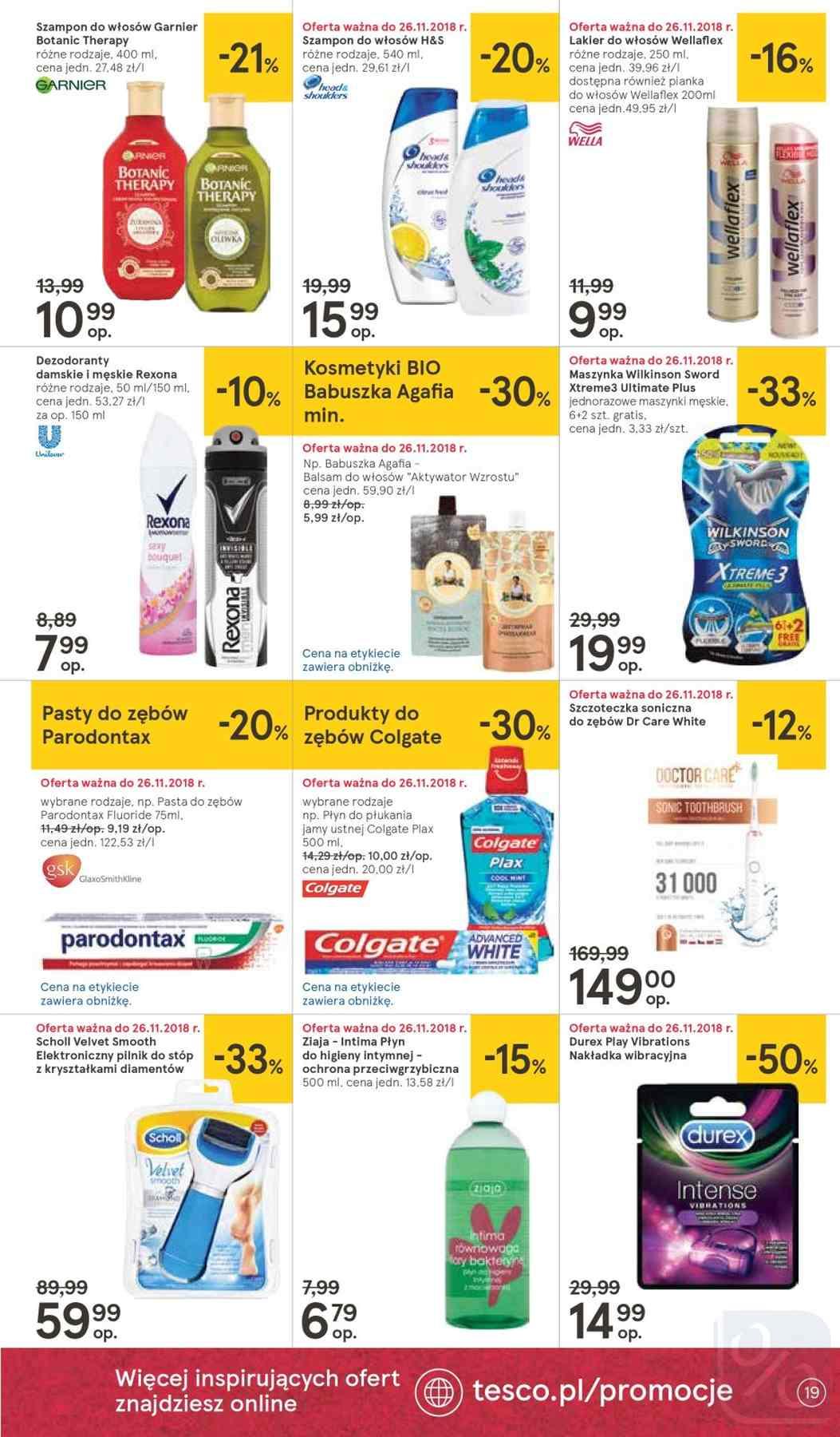 Gazetka promocyjna Tesco do 28/11/2018 str.19