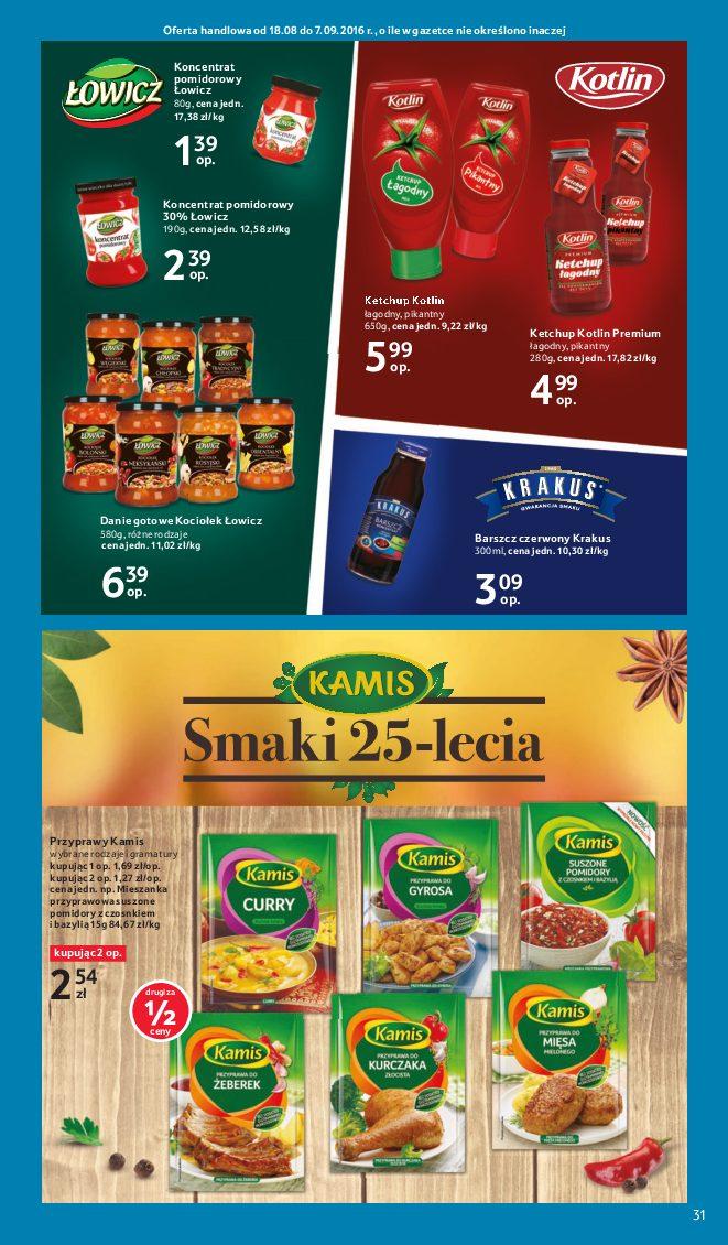 Gazetka promocyjna Tesco do 24/08/2016 str.31