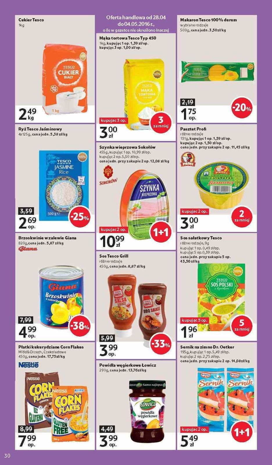 Gazetka promocyjna Tesco do 04/05/2016 str.30