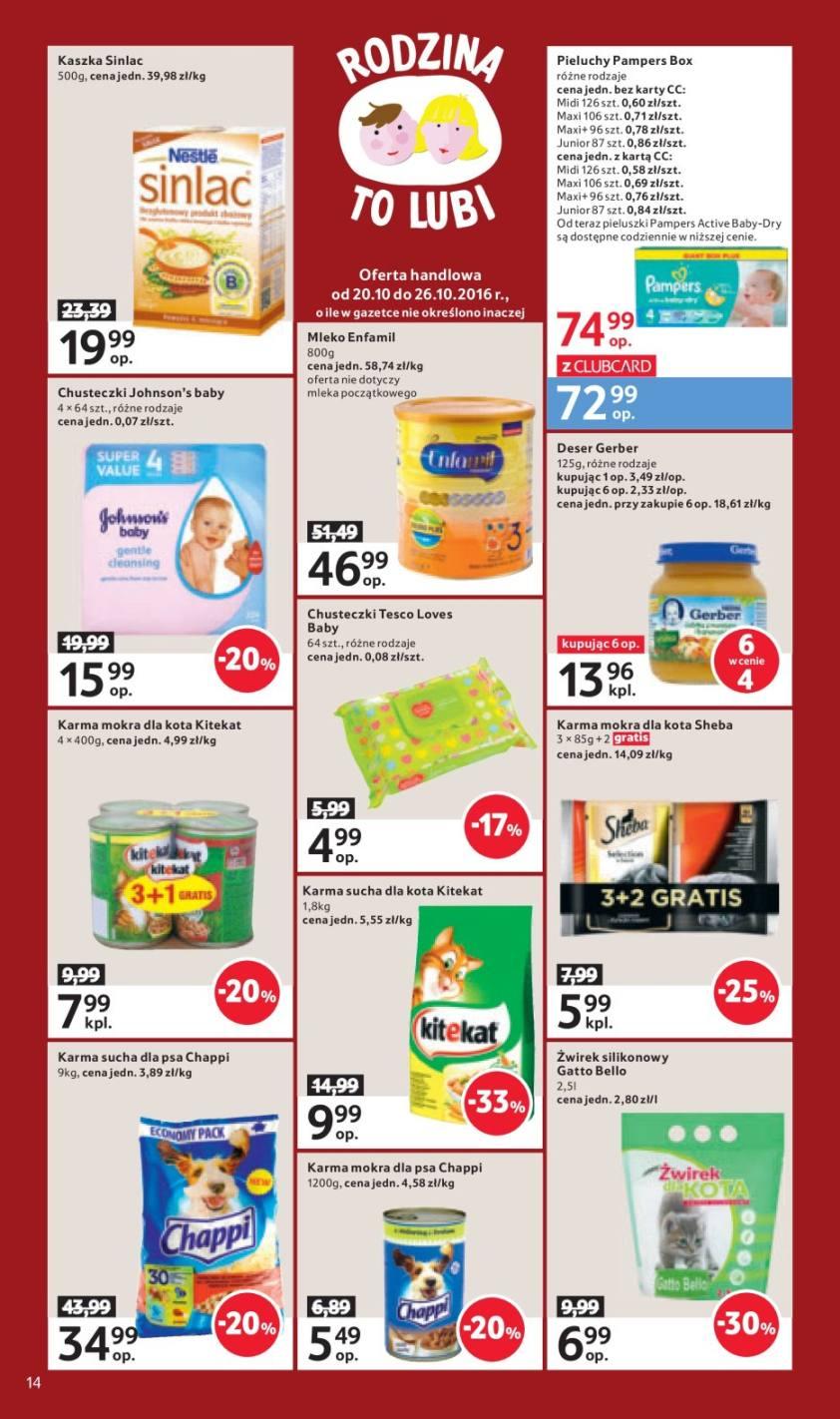 Gazetka promocyjna Tesco do 26/10/2016 str.14