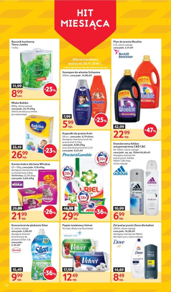 Gazetka promocyjna Tesco do 16/11/2016 str.20