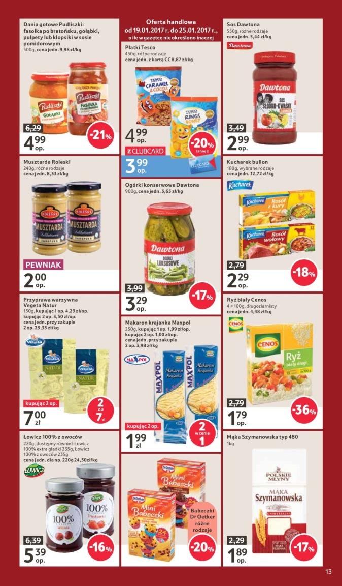 Gazetka promocyjna Tesco do 25/01/2017 str.13