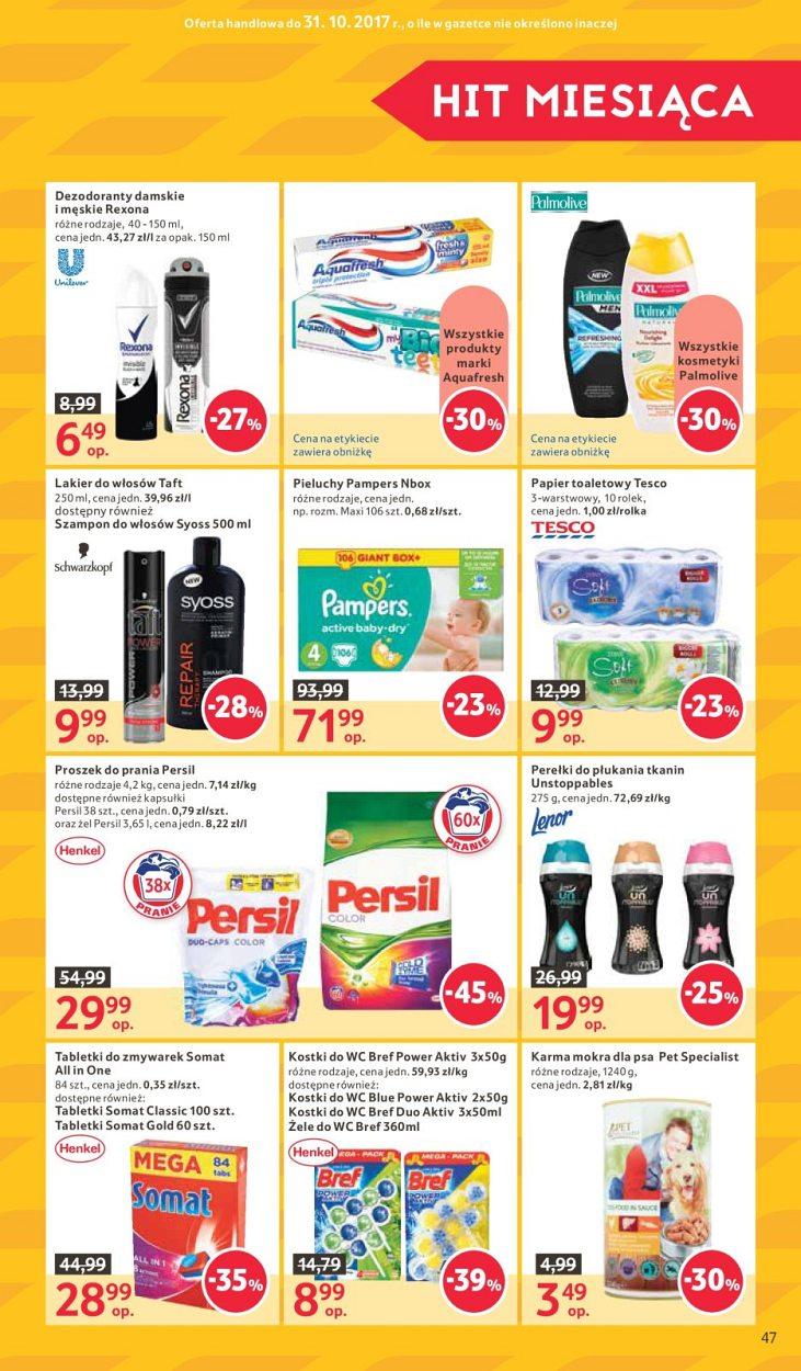 Gazetka promocyjna Tesco do 18/10/2017 str.47