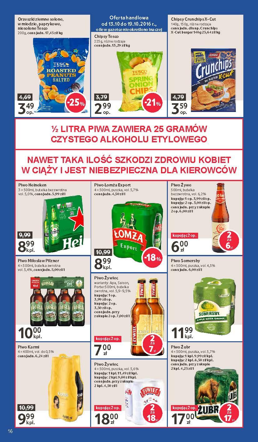 Gazetka promocyjna Tesco do 19/10/2016 str.16