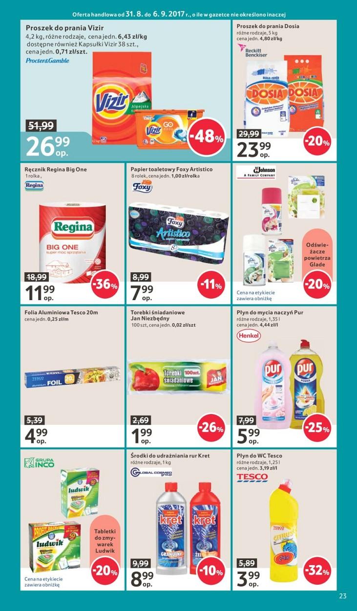 Gazetka promocyjna Tesco do 06/09/2017 str.23