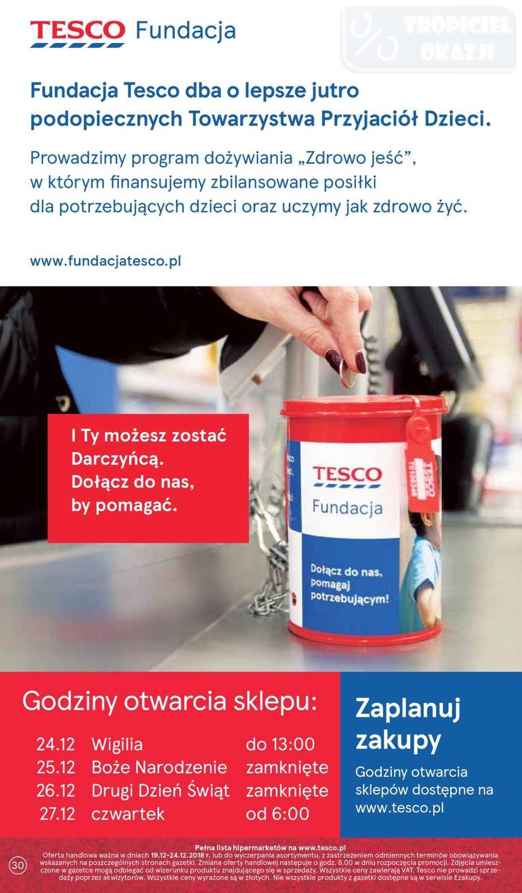 Gazetka promocyjna Tesco do 24/12/2018 str.30