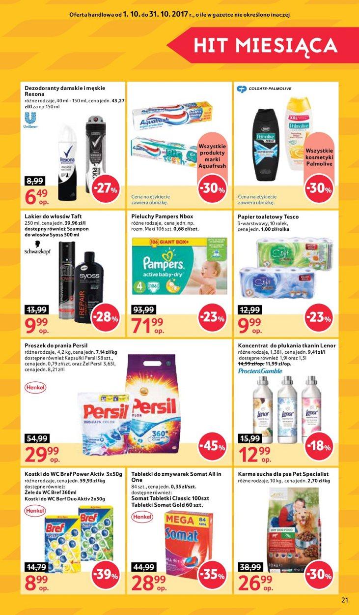 Gazetka promocyjna Tesco do 11/10/2017 str.21