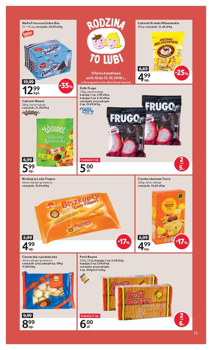 Gazetka promocyjna Tesco do 12/10/2016 str.15