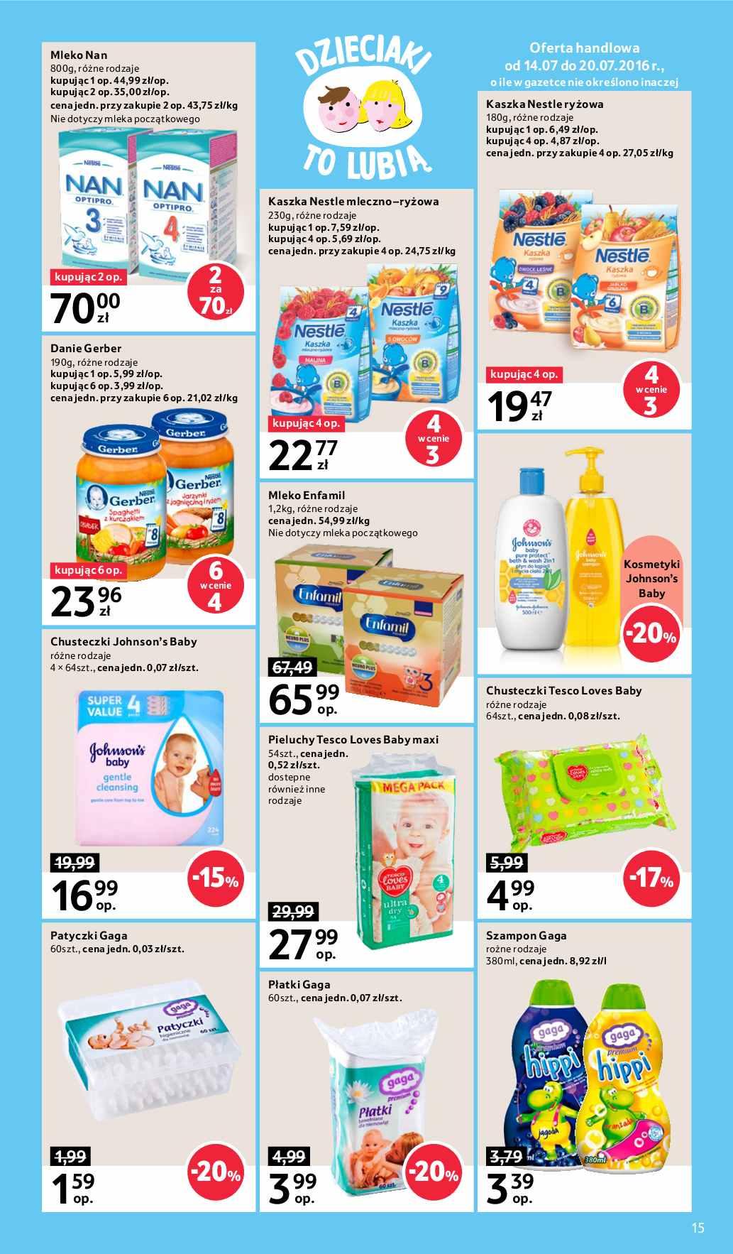 Gazetka promocyjna Tesco do 20/07/2016 str.15