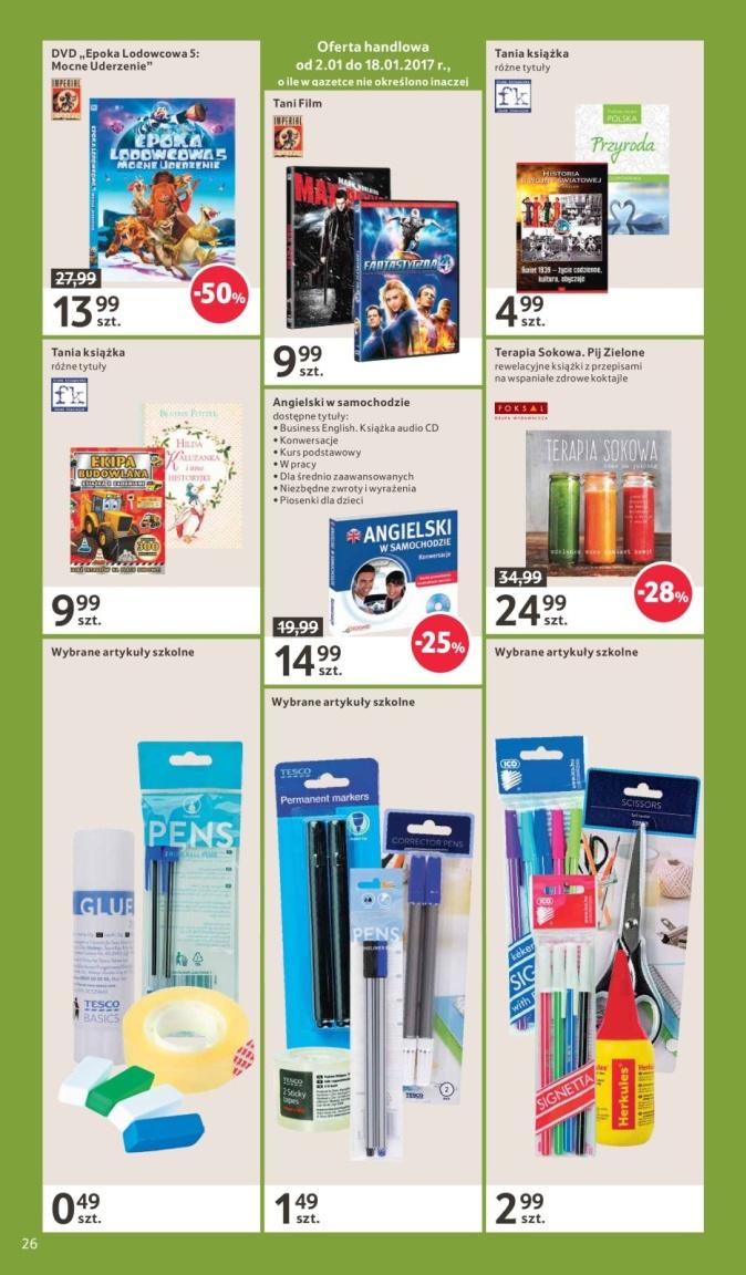 Gazetka promocyjna Tesco do 11/01/2017 str.26