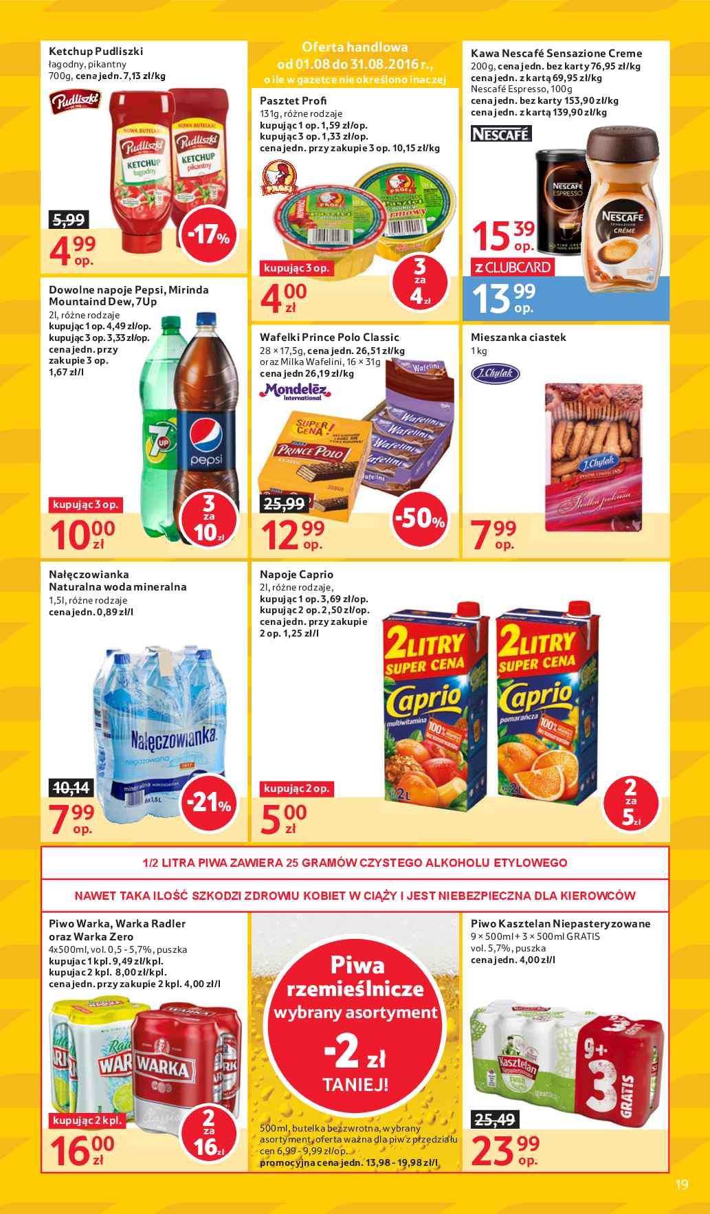 Gazetka promocyjna Tesco do 10/08/2016 str.19