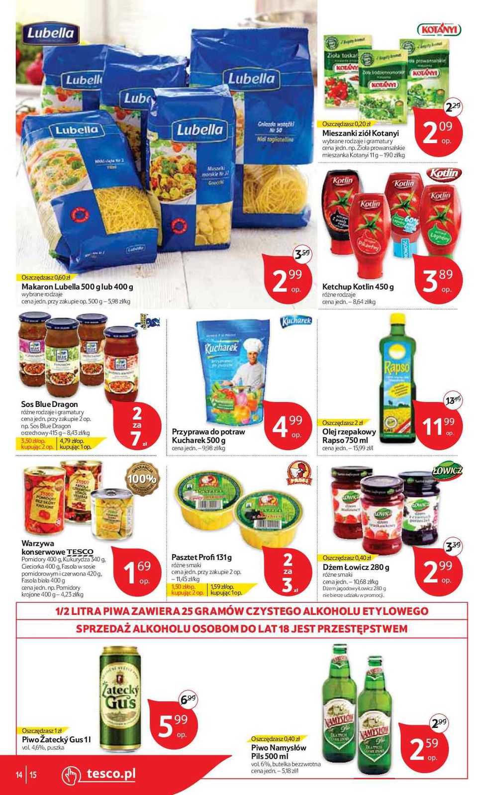 Gazetka promocyjna Tesco do 07/01/2016 str.14