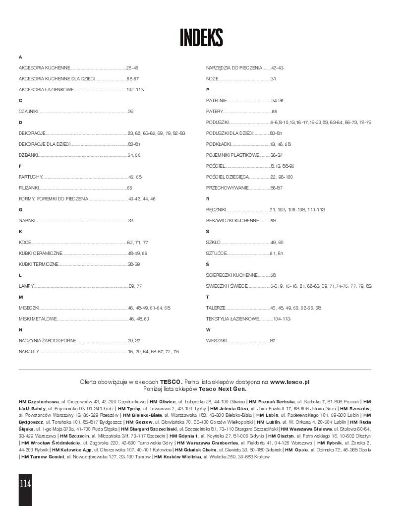 Gazetka promocyjna Tesco do 31/12/2016 str.114