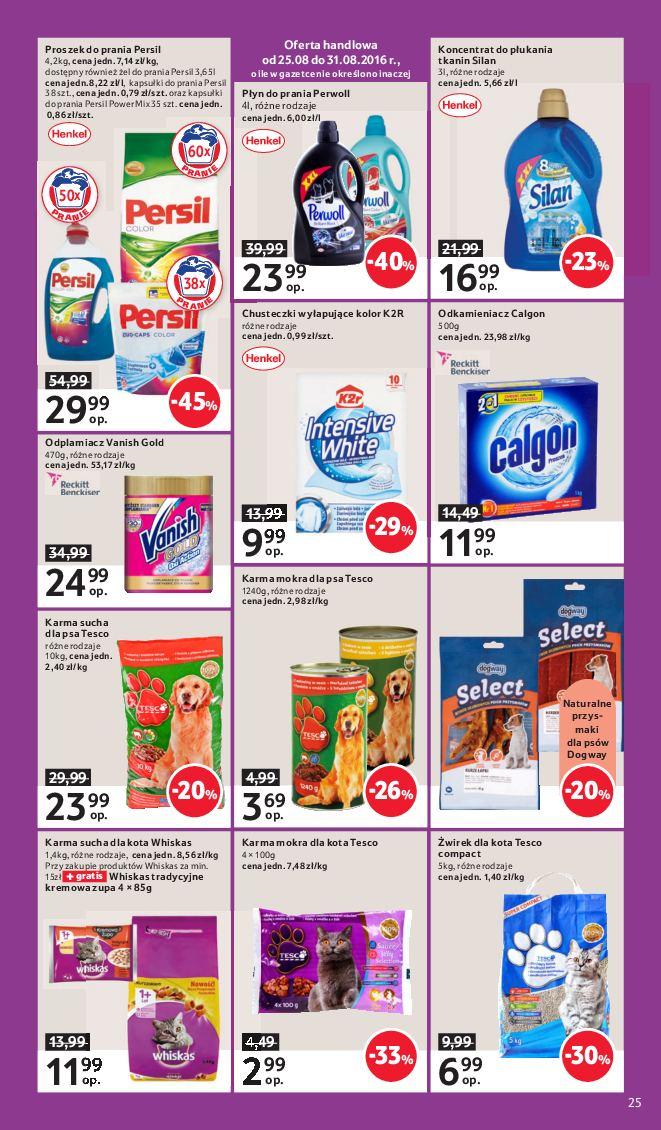 Gazetka promocyjna Tesco do 31/08/2016 str.25