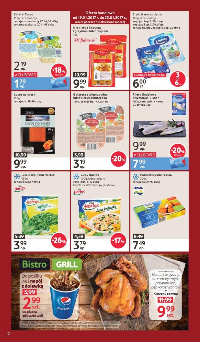 Gazetka promocyjna Tesco do 25/01/2017 str.12