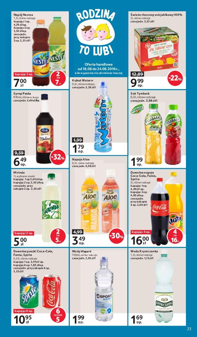 Gazetka promocyjna Tesco do 24/08/2016 str.23