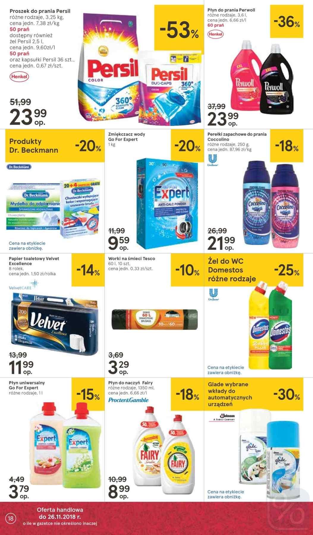 Gazetka promocyjna Tesco do 28/11/2018 str.18