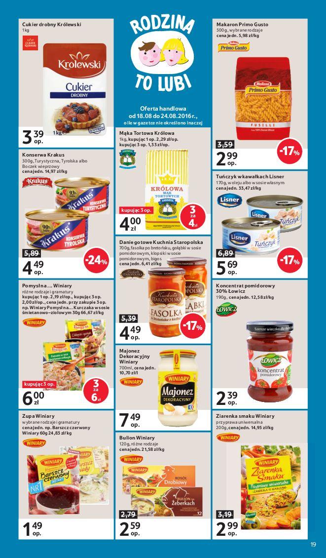 Gazetka promocyjna Tesco do 24/08/2016 str.19