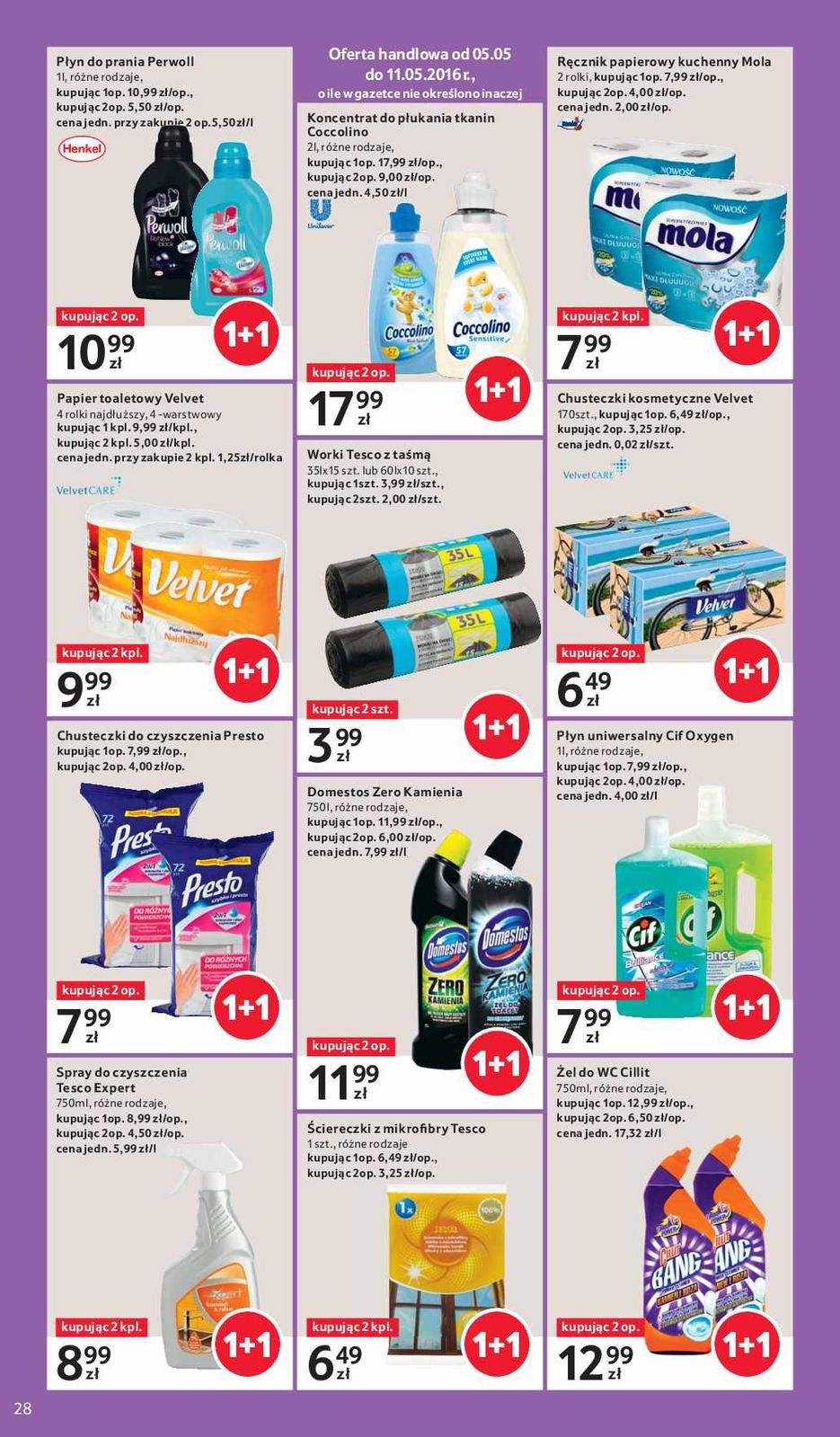 Gazetka promocyjna Tesco do 11/05/2016 str.28