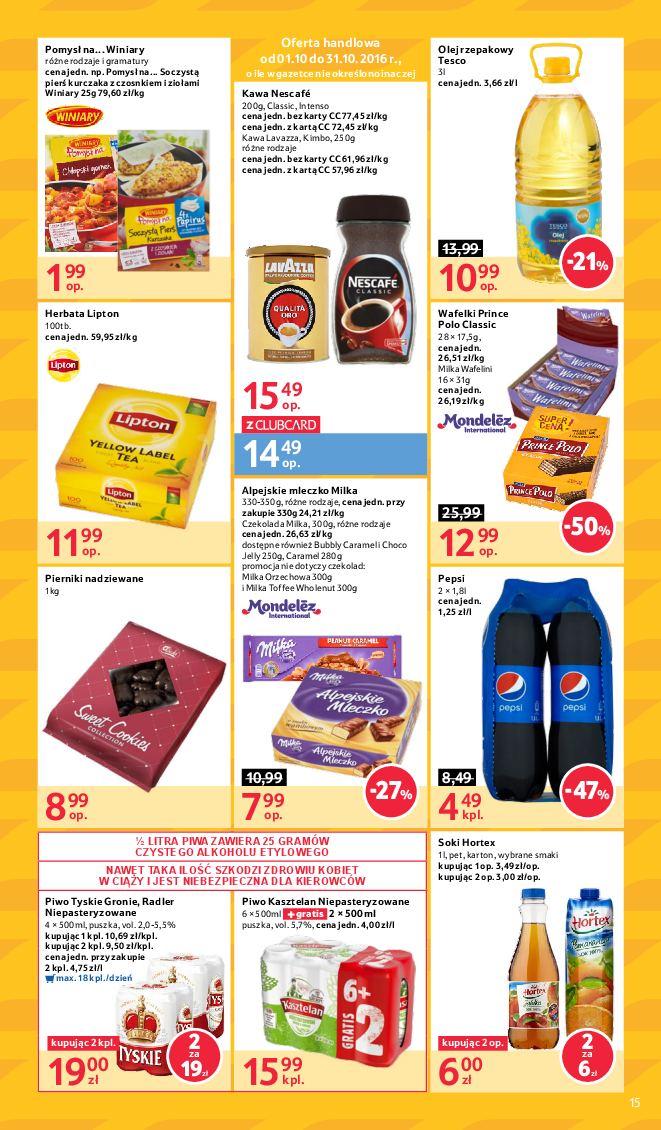 Gazetka promocyjna Tesco do 05/10/2016 str.15