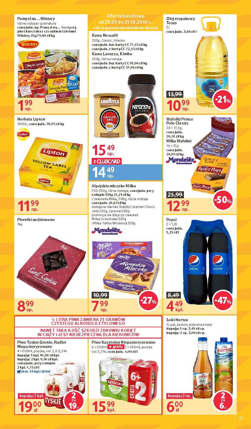 Gazetka promocyjna Tesco do 19/10/2016 str.21