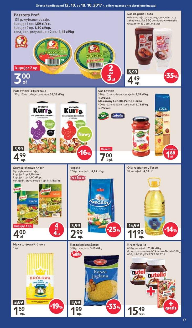 Gazetka promocyjna Tesco do 18/10/2017 str.17