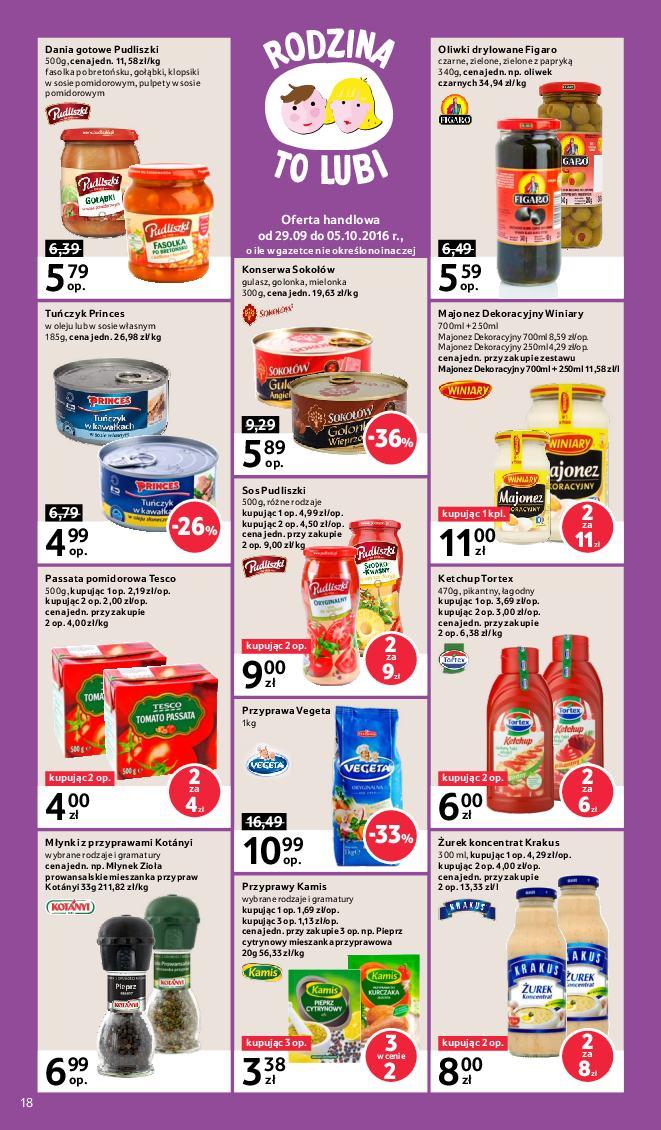 Gazetka promocyjna Tesco do 05/10/2016 str.18