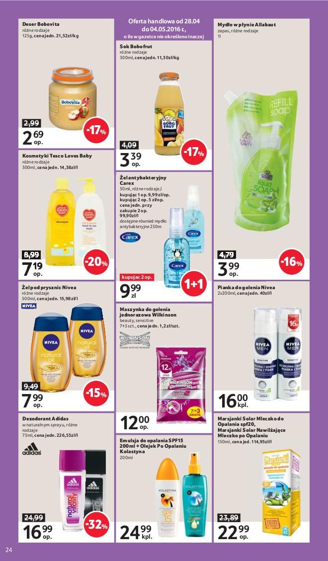 Gazetka promocyjna Tesco do 04/05/2016 str.24