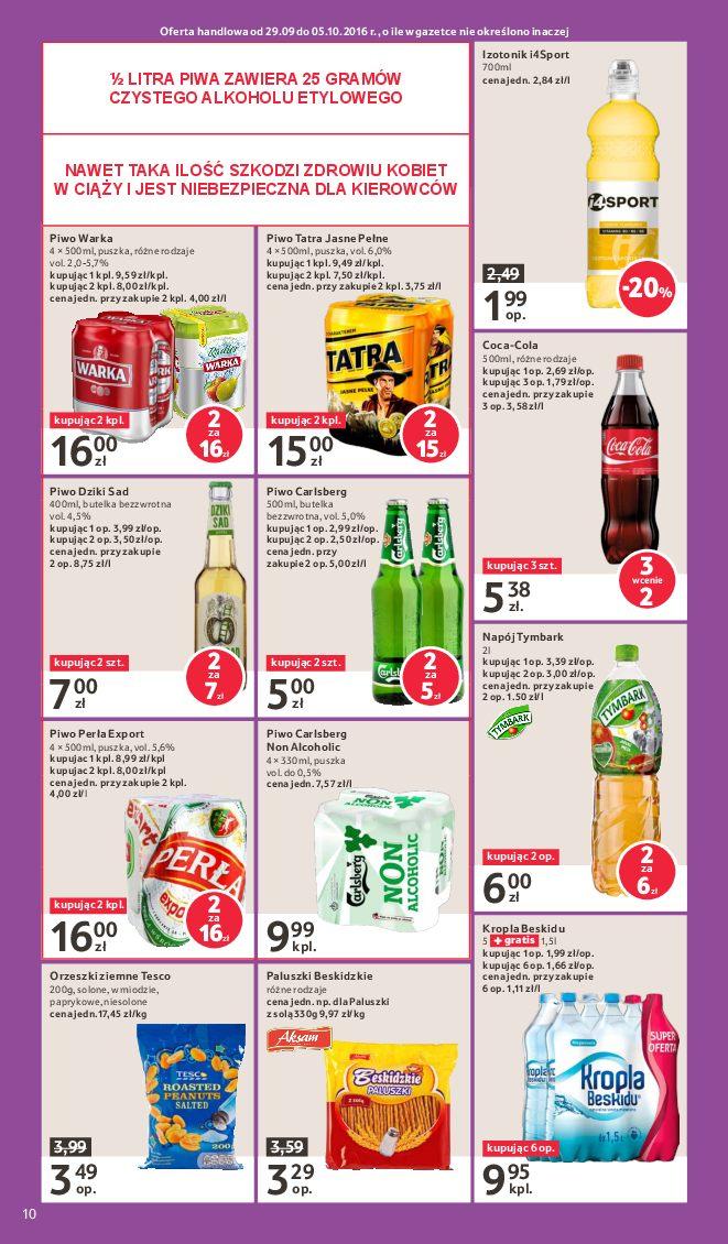 Gazetka promocyjna Tesco do 05/10/2016 str.10