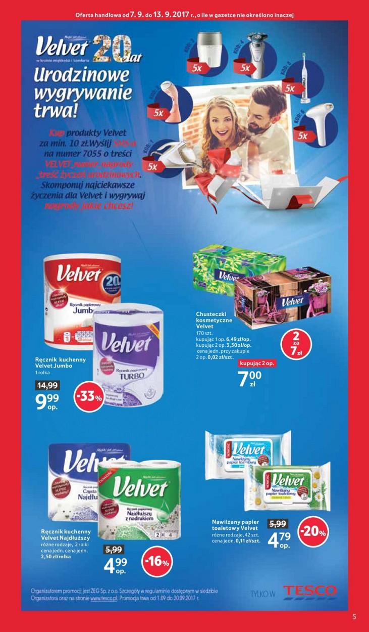 Gazetka promocyjna Tesco do 13/09/2017 str.5