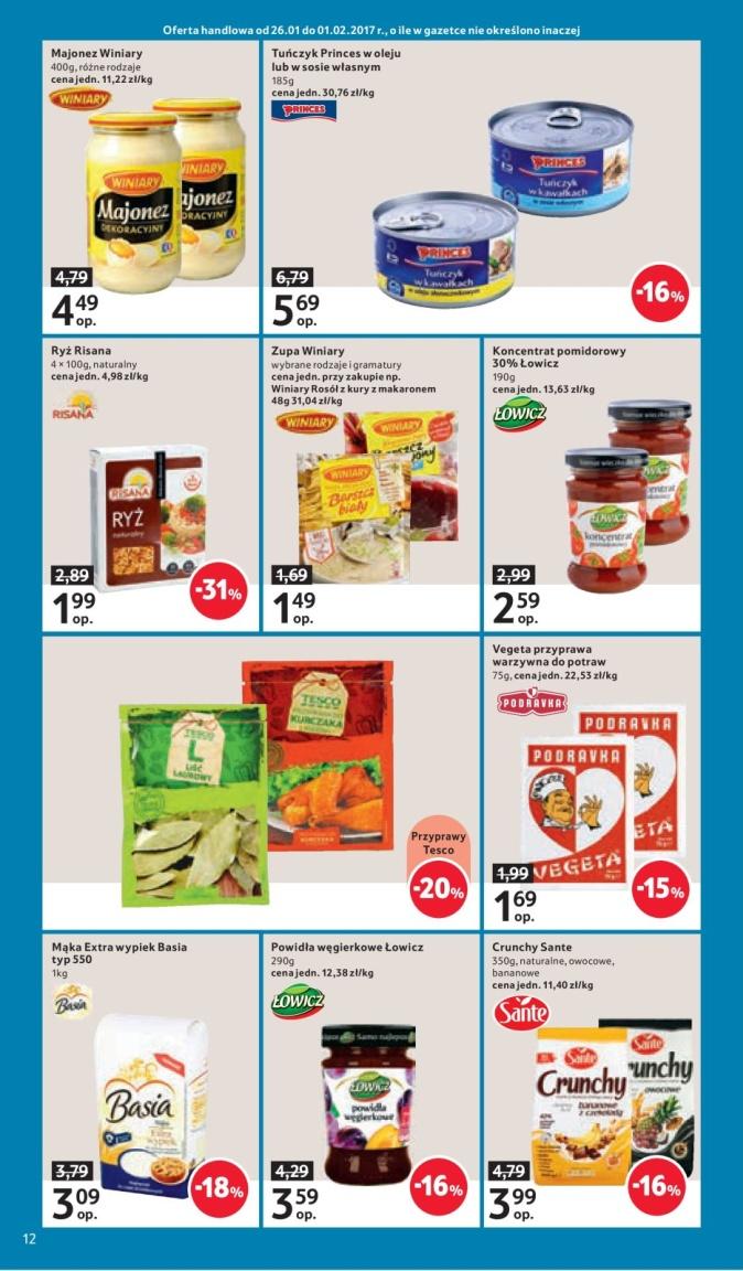 Gazetka promocyjna Tesco do 01/02/2017 str.12