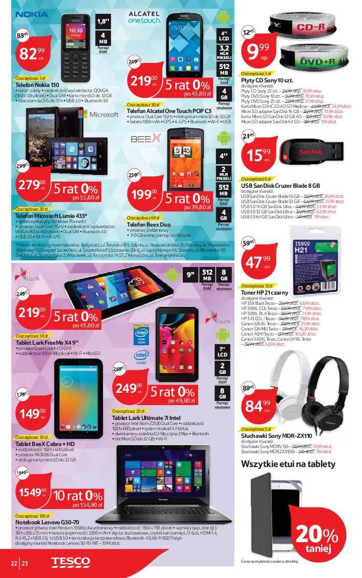 Gazetka promocyjna Tesco do 09/11/2015 str.23