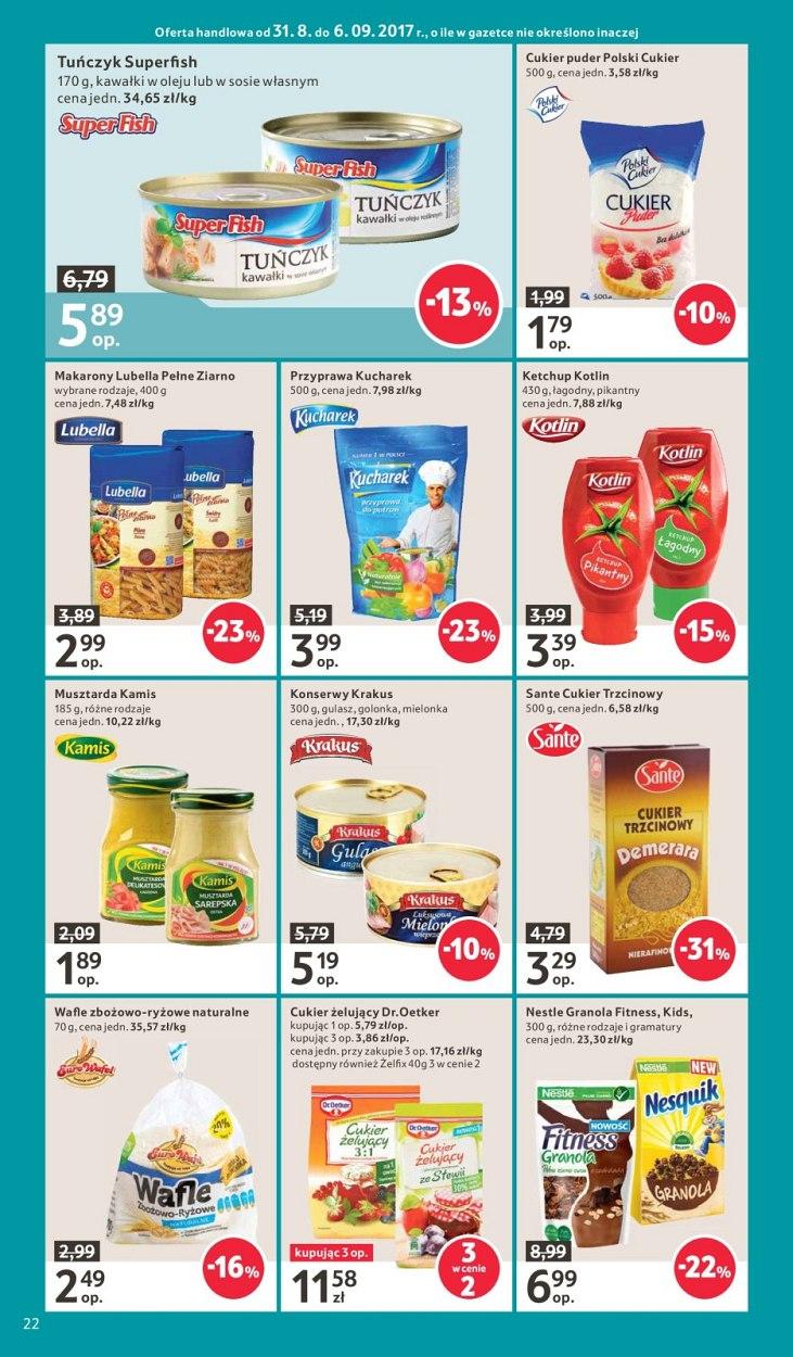 Gazetka promocyjna Tesco do 06/09/2017 str.22