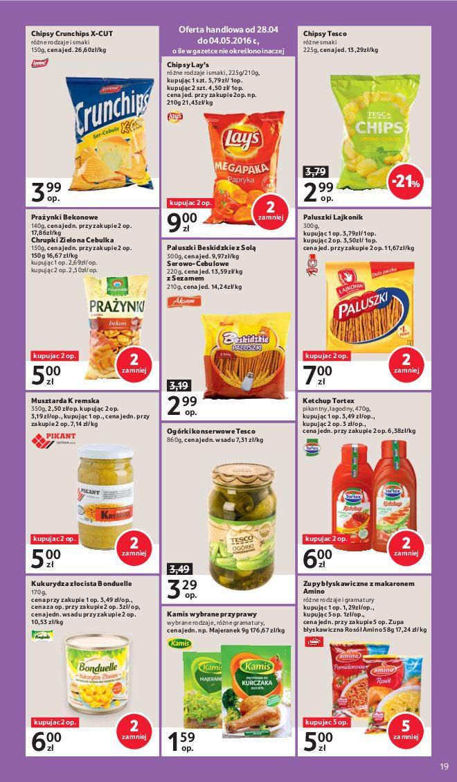 Gazetka promocyjna Tesco do 04/05/2016 str.19